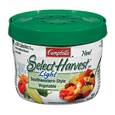 Campbell's Select Harvest southwestern-style vegetable soup, light, 50% fewer calories than regular ready to serve soup Full-Size Picture